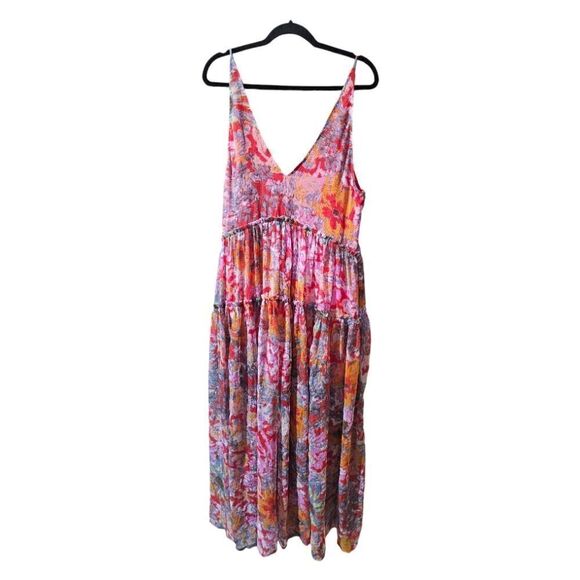 FREE PEOPLE Juliana Maxi Dress- Size Large - Picture 1 of 10